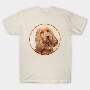 English Cocker Spaniel Painting - Cute Original Dog Art T-Shirt